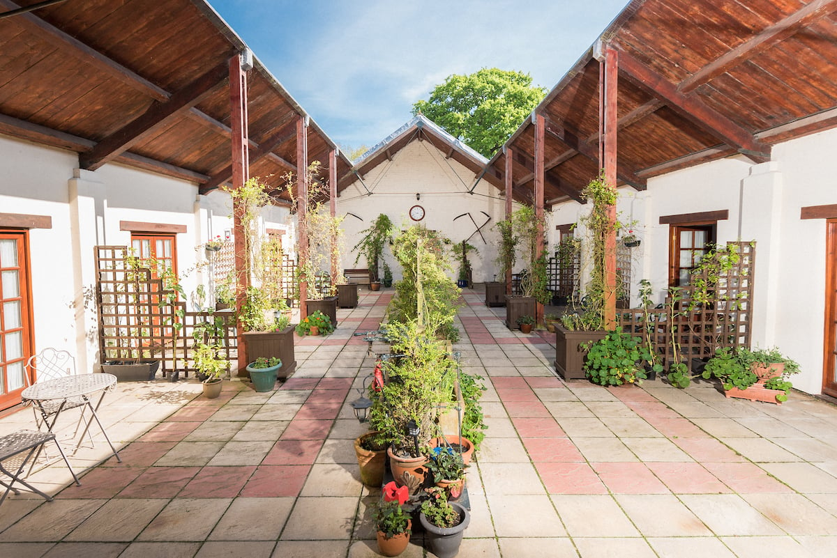 Cloistered courtyard